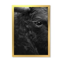 DesignArt „Затвори на око на бик“ фарма куќа врамена уметничка печатење