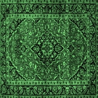 Ахгли Компанија Внатрешен Правоаголник Персиски Смарагд Зелен Традиционален Простор Килими, 3'5'