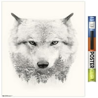 Волк-Дрвја Ѕид Постер, 22.375 34