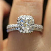 прстени за жени девојки ringвонат околу дијамантски свадбени бенд годишнина од дијамантски прстен пар поставени подароци со