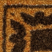 Главни медалјони текстурирани килими од 'рѓа кафеава област, 7' 10 '