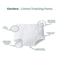 Gerber Toddler Boys Organic Potton Patn Pantans Pants, 3-пакет