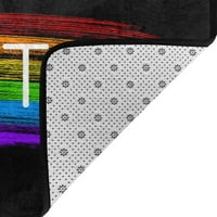 Виножито ЛГБТК килими DOORMAT, машина што не се лизга, што може да се мијат теписи, подни врати, 36 24