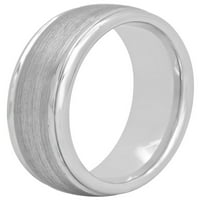 Менс сива волфрам, жлебна удобност одговара на свадбениот бенд - машки прстен