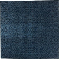 Меера украсен дизајн килим, длабоко мастило со мастило, 1ft-8in 2ft-10in accent килим