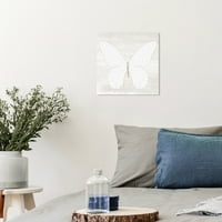 Wynwood Studio Canvas Butterfly Love Animals Insects Insects Wall Art Canvas Print White Breat Blite 12x12