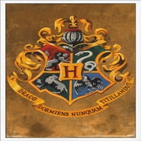 Волшебничкиот Свет: Хари Потер - Хогвортс Крест Ѕид Постер, 22.375 34