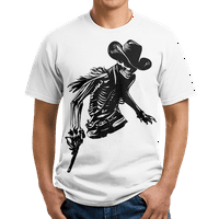 Маица со каубојска маица за машка маица