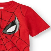 Marvel Spider-Man Big Spidey Face Tee со краток ракав