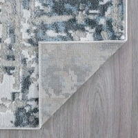 Современа површина килим апстрактна темно сина затворена распрскувачка лесна за чистење