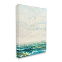 СТУПЕЛ ИНДУСТРИИ Апстрактниот воздушен пејзаж меки облаци Далечни полиња за сликање галерија завиткано платно печатење wallидна