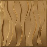 Ekena Millwork 5 8 W 5 8 H Riverbank Endurawall Декоративен 3Д wallиден панел, светло злато на палто